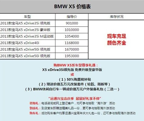 北京宝马X5最新报价指南，全面解析最新报价与优惠信息！